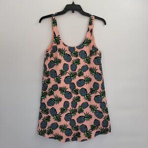 Blaque Label Pineapple Textured Scoop Neck Sleeveless Mini Dress Small Pink